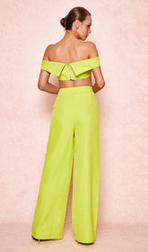 NEON Green Wide Leg Suits